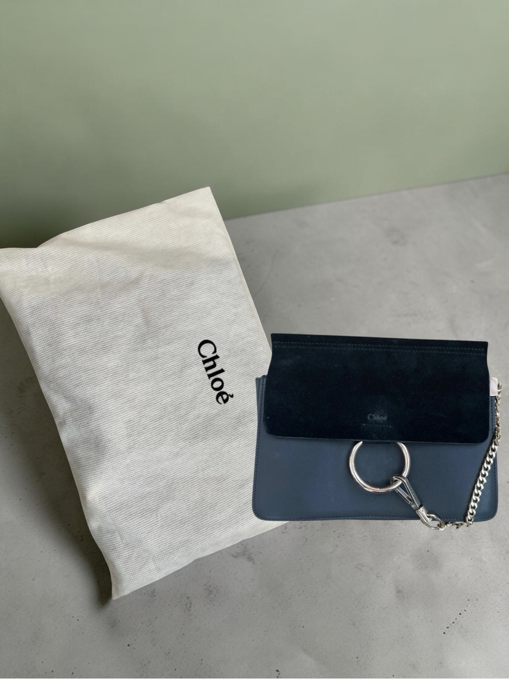 Chloé Faye Leather Clutch